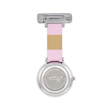 Aurora White/Silver/Pink Leather Fob 35
