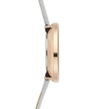 Empress Interchangeable Rose Gold/Grey Leather 35