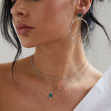 Dulcie Square Malachite Necklace