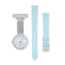  Empress Interchangeable White/Silver/Blue Leather 35