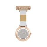 Aurora Marble/Rose Gold/Grey Leather Fob 35