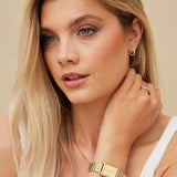 Quaintrelle Square Gold/Silver Link 22*24mm
