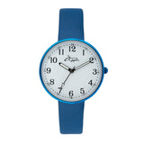 Empress Interchangeable Silver/White/ Blue Leather 35