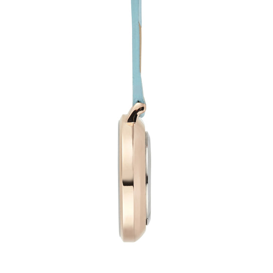 Aurora Rose Gold/Pearl/Blue Leather Fob 35