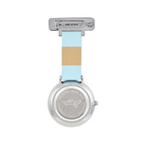 Aurora Marble/Silver/Blue Leather Fob 35