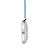 Aurora Marble/Silver/Blue Leather Fob 35