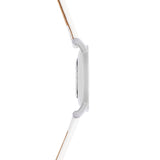 Alore Silver/White Leather 35