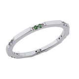 Bridie Green Fine Band Ring