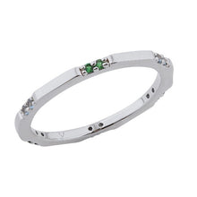  Bridie Green Fine Band Ring