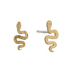 Rio Snake Gold Stud Earrings